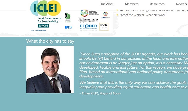 Buca Belediyesi Makalesi ICLEI Avrupa Web Sitesinde Yayınlandı