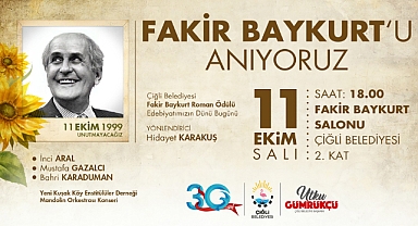 Çiğli'de Fakir Baykurt Vefatının 23. Yılında Anılacak
