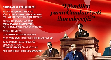 Narlıdere'de Cumhuriyet'in 99. Yılına Yakışan Program