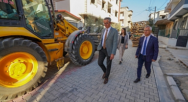 Gaziemir Sarnıç’ın Yolları Yenileniyor