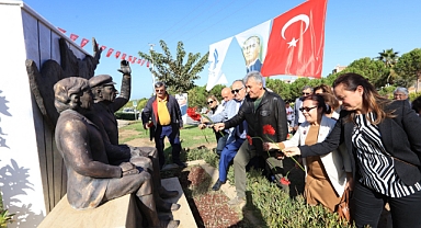 Güzelbahçe'de Ecevit 16.Yılında Büstü Başında Anıldı