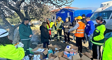 Başkan Abdül Batur deprem bölgesinde