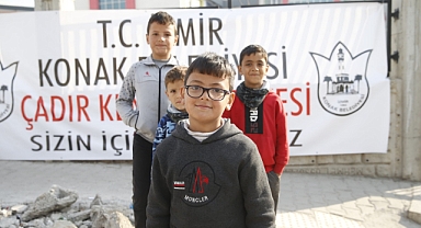 Konak’ın çadır kentinde hayat başladı