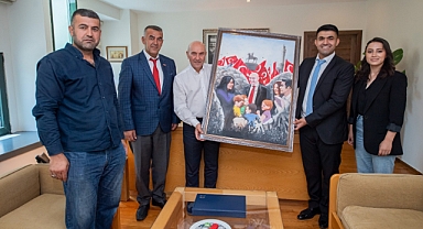 Başkan Soyer’e teşekkür portresi