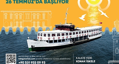 Bergama Vapuru ile İzmir Körfezi turları 26 Temmuz’da başlıyor