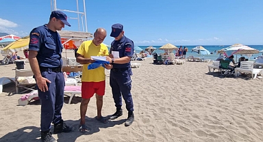 Sahil Güvenlik Timlerinin plajlarda denetimleri sürüyor