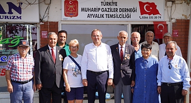 Ayvalık'ta gazilere başkan Ergin'den sürpriz