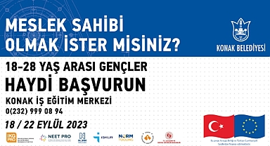 Konaklı gençlere önce eğitim sonra iş
