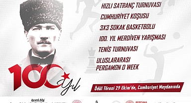 Bergama'da Cumhuriyetimizin 100. Yılı Spor Etkinlikleri başlıyor