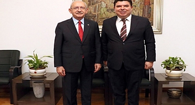Buca Belediye Başkanı Erhan Kılıç, CHP Lideri Kemal Kılıçdaroğlu'nu parti genel merkezinde ziyaret etti