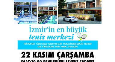 Narlıdere'de tenis merkezinin temeli atılıyor