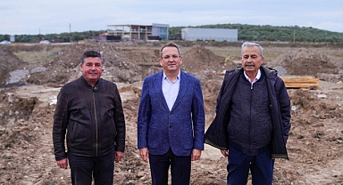 Ayvalık Belediye Başkanı Mesut Ergin, Altınova’ya modern, kapalı bir pazaryeri kazandırmak için düğmeye bastı