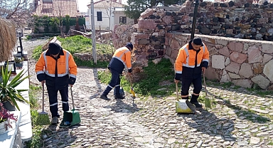 Ayvalık Cunda'da bahar temizliği