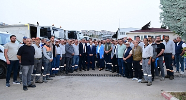 Karabağlar'da Başkan Kınay'ın şantiye ziyareti