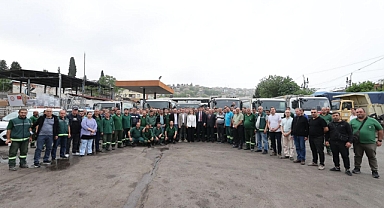 Konak'ta Başkan Mutlu’dan sabah vardiyası ziyareti