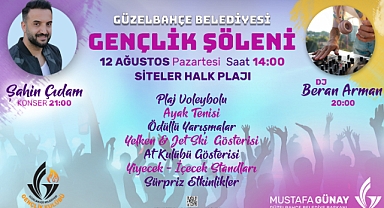 Güzelbahçe Belediyesi Gençlik Şöleni Başlıyor