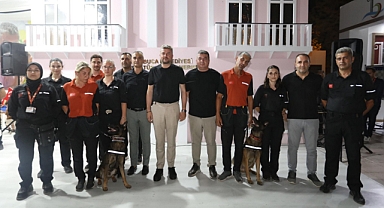 Buca’nın arama kurtarma köpeklerine büyük alkış