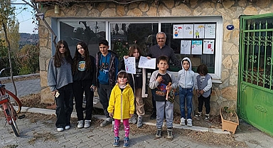 Seferihisar'da köy çocukları karikatürle tanıştı