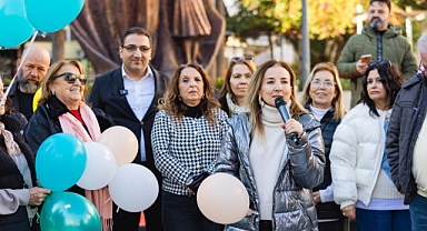 Balçova'da SMA’lı Çağla için sevinç balonları uçuruldu Darısı diğer çocukların başına