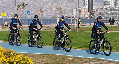 İzmir'de Bisikletli zabıtadan çevreci denetim