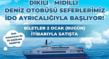Dikili-Midilli Seferleri Başlıyor