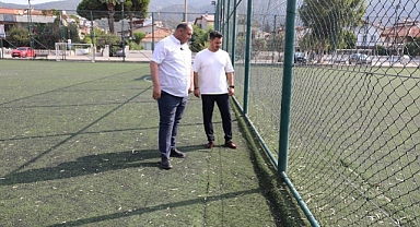 Menderes Belediyesi, Özdere Orta Mahalle’de yer alan spor kompleksini yenileyecek
