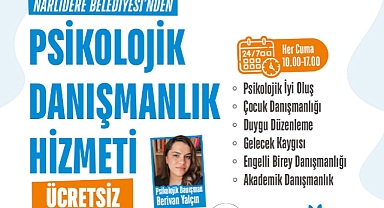 Narlıdere'de psikolojik danışmanlık hizmetleri sürüyor