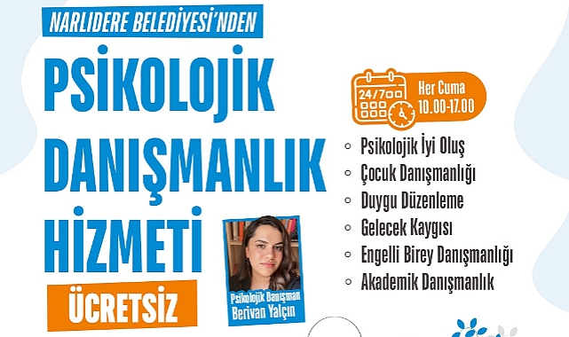 Narlıdere'de psikolojik danışmanlık hizmetleri sürüyor
