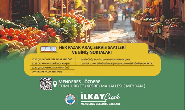 Menderes Belediyesi’nden Özdere Köy Pazarı Müjdesi